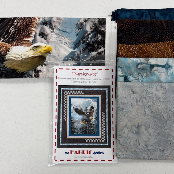 Call of the Wild Eagle Kit by Hoffman Fabrics 60x 70.5