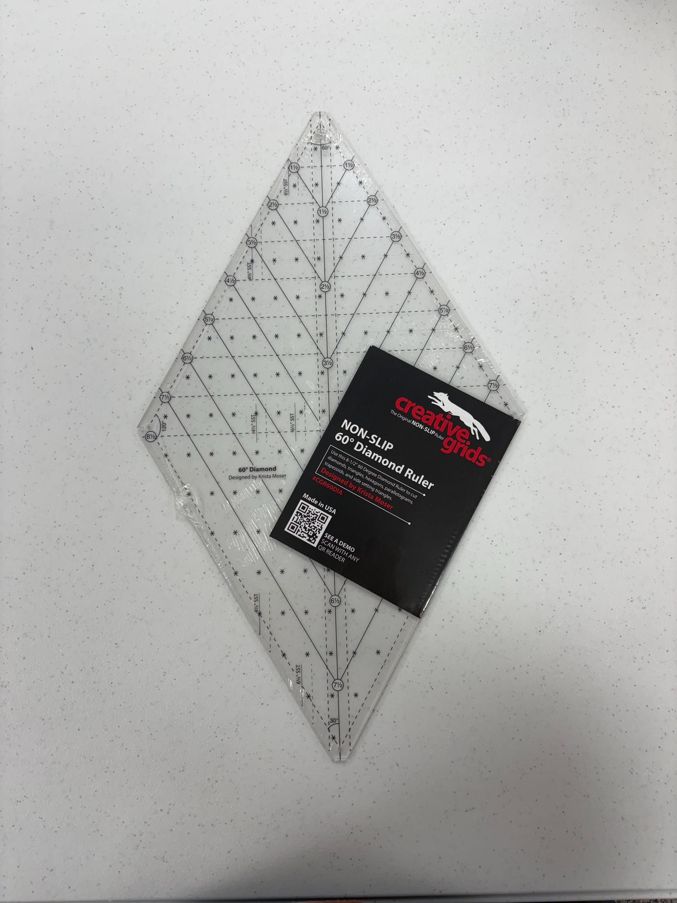 Diamond Measuring Ruler CGR60 60 Degree Diamond Ruler by Creative Grids - Etsy