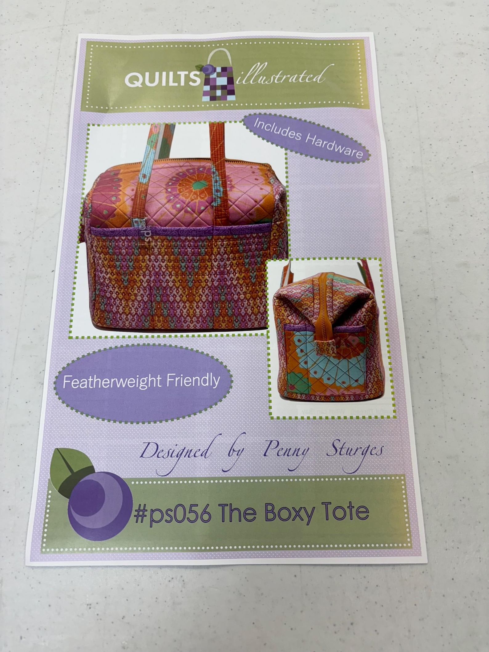 PS056 Boxy Tote Pattern by Quilts Illustrated - Etsy