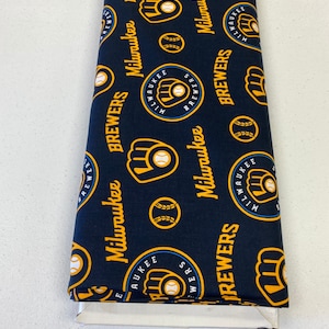 1/2 yard increments of Milwaukee Brewers by Fabric Traditions 60342-B