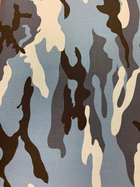 1/2 Yard Increments of Urban Camo Blue From Moda Fabrics Etsy