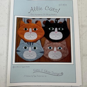 ST-1511 Allie Cats Pattern by Susie C Shore Designs