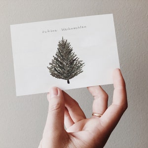 Weihnachtskarte Tannenbaum A6 | Karte Weihnachten schlichte Weihnachtskarte Tannenbaum Geschenkkarte Weihnachten Postkarte Weihnachten