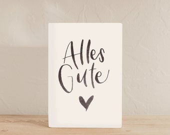 Karte "Alles Gute" | Geburtstagskarte Glückwunschkarte Geschenkkarte Mann Frau Karte Geburtstag schlichte Geburtstagskarte