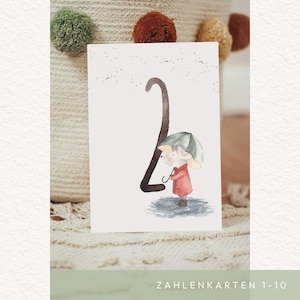 Zahlenkarte Geburtstagskarte A6 | Maus Karte Kind Karte zweiter Geburtstag Tierkarte Kindergeburtstagskarte Kinderkarte Geburtstag