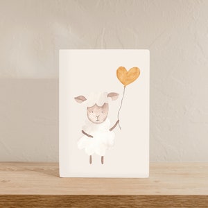 Karte Schaf A6 |  Geburtstagskarte Kind Karte Kindergeburtstag Geschenkkarte Kind Kindergeburtstagskarte Karte mit Schaf Postkarte Kinder