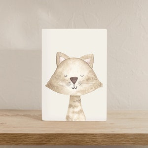 Karte Katze A6| Karte zur Geburt Geburtstagskarte Kind Tierkarte mit Katze Babykarte Kindergeburtstagskarte Katzenkarte Geschenkkarte Baby