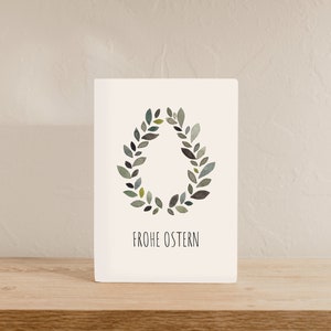 Karte Blätterei A6 | Karte Ostern Osterkarte Frohe Ostern Geschenkkarte Ostern Frühlingskarte schlichte Osterkarte Geschenkidee Kind Ostern