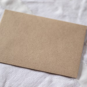 Kraft paper envelope for A6 format cards, card envelope for folded cards image 3