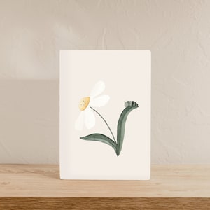 Karte Blume mit Raupe A6, Kindergeburtstagskarte, Postkarte Kinder, Osterkarte, Geschenkkarte Kind, Geschenkidee Kinder, Frühlingskarte