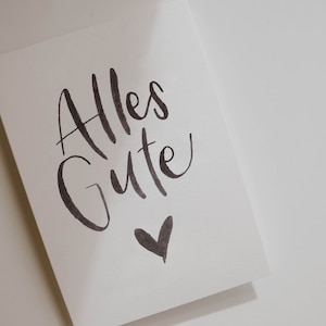 Karte "Alles Gute" | Geburtstagskarte Glückwunschkarte Geschenkkarte Mann Frau Karte Geburtstag schlichte Geburtstagskarte