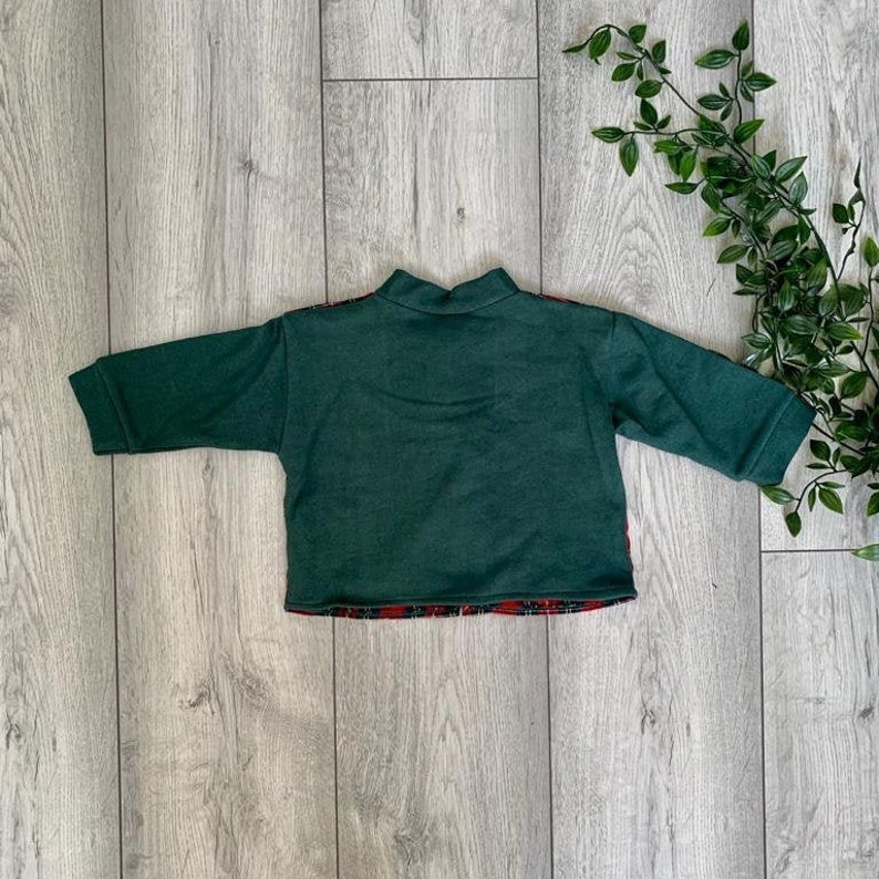 Scottish Tartan Baby Set Vintage Baby Clothes Baby Sweater Etsy