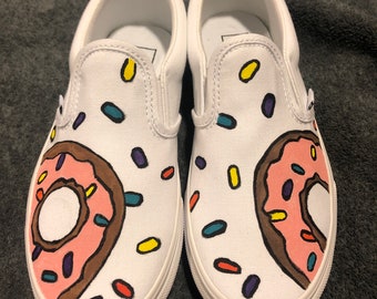 Donut Painted Kids Vans