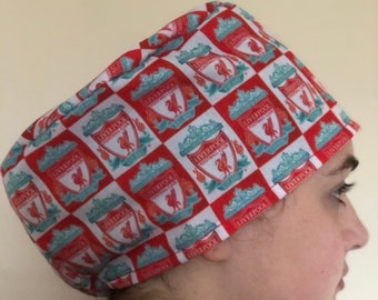 Theatre scrub hat Cap Liverpool FC medical surgical doctors nurses ODP Anaesthetist Midwife vet cook unisex onesize