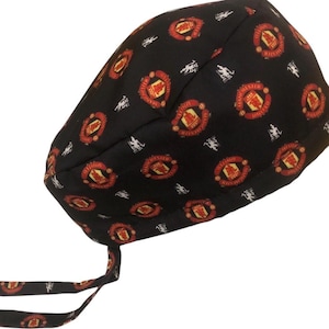 フットボールプリントスクラブキャップ：ユニセックス医療劇場用帽子