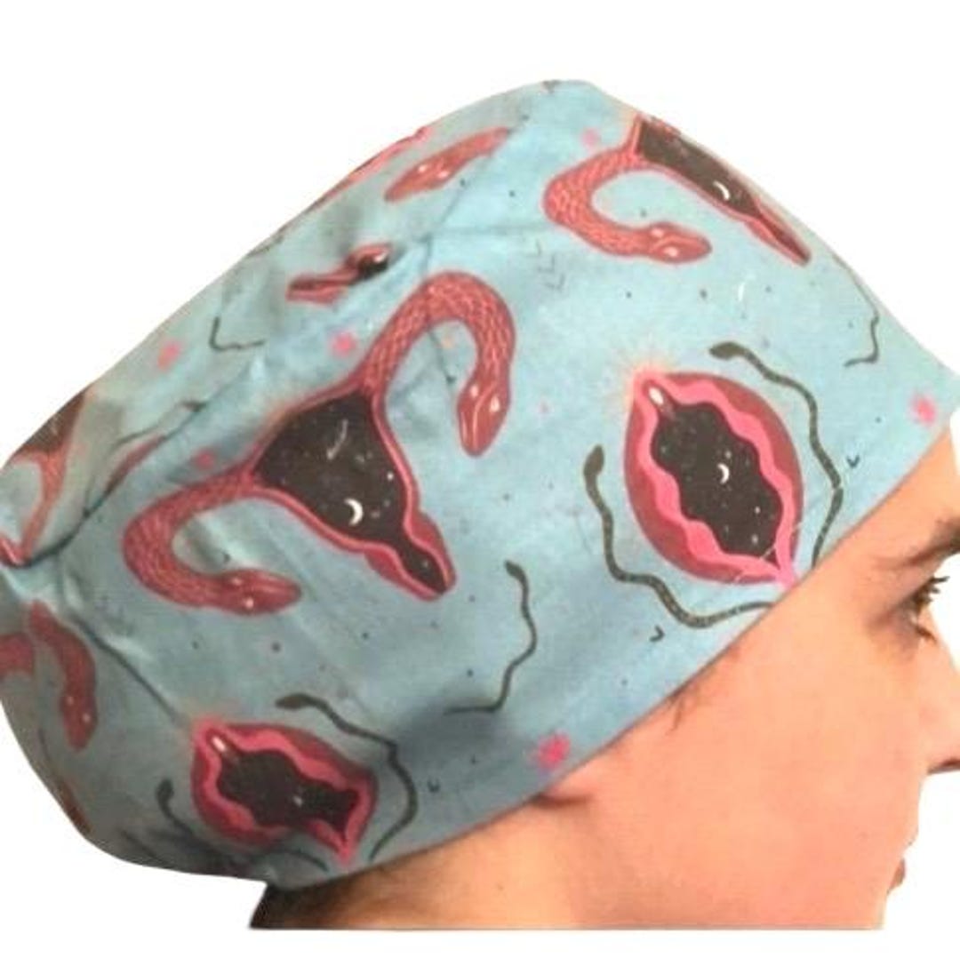 Snake Hand Scrub Anatomy Snake Print Scrub Cap - Medical Surgical Hat - Etsy