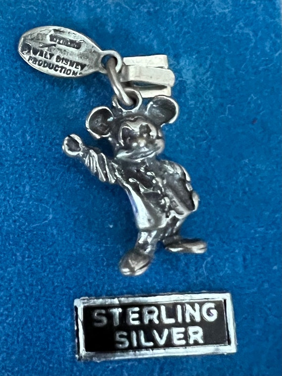 Vintage new with tags Mickey Mouse sterling silver