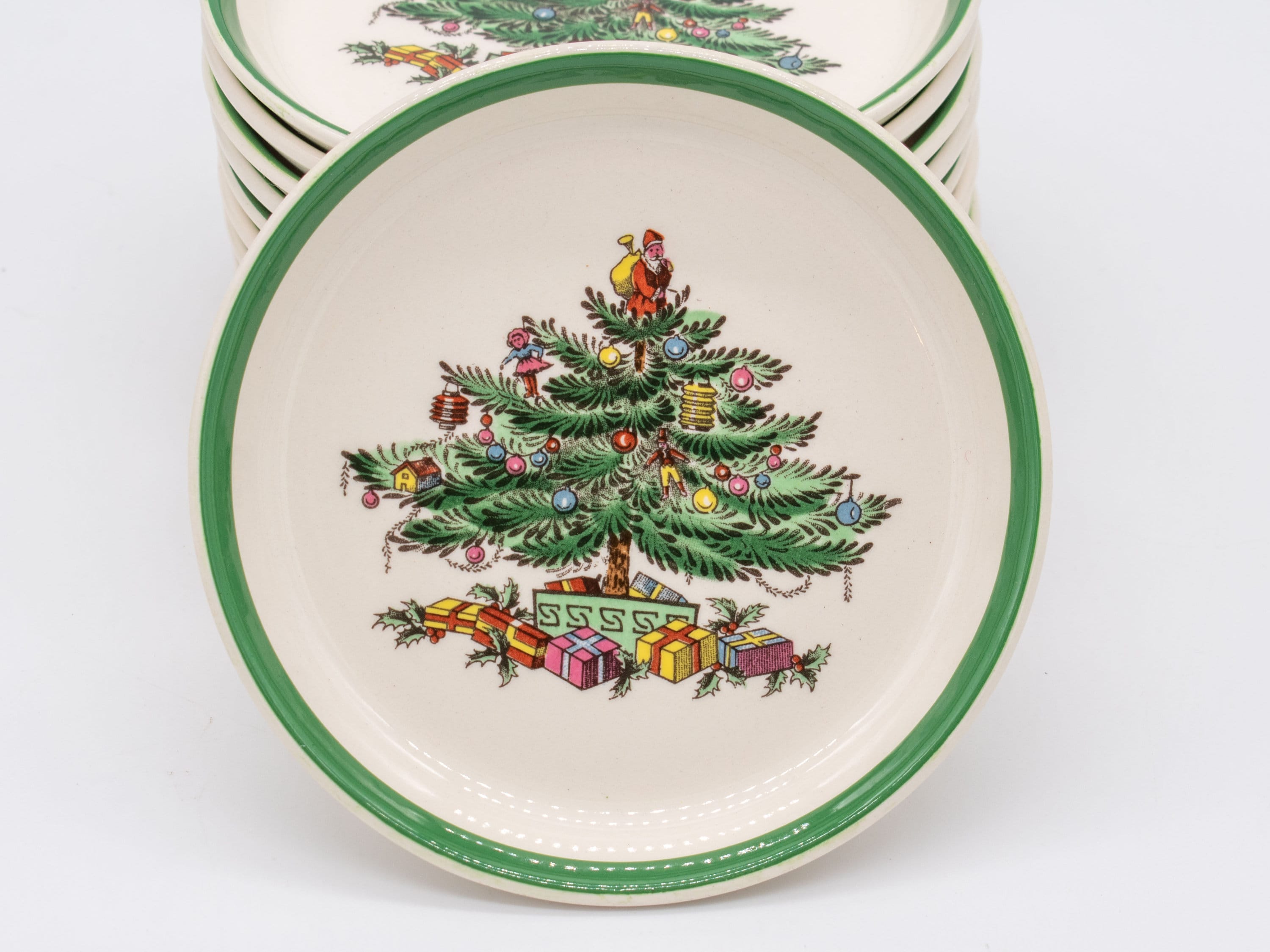Spode Christmas Tree Set of 2 Coasters S3324 Etsy