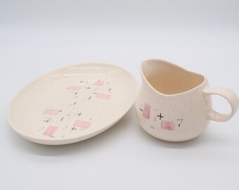 Vernonware Tickled Pink Platter and/or Gravy Boat