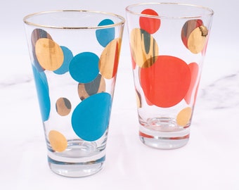 Russel Wright Mid Century Eclipse Tumbler With Yellow and Gold