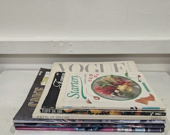 Vintage Cookery Books x8 Job Lot/Bundle-1980s Retro Inspiration, Chinese, Vogue