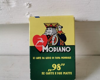 Modiano vintage made in Italy Poker playing cards