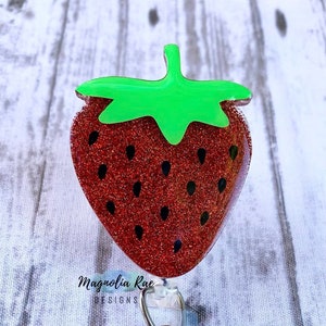 Strawberry Badge Reel, Summer Badge Reel