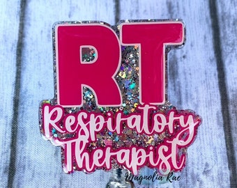 Respiratory Therapist Badge Reel - RT ID Badge Holder