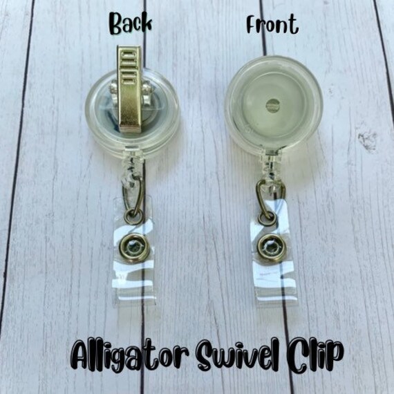 Ultrasound Sonographer Badge Reel - Sparkle Glitter Retractable ID Holder With 24 Inch Cord