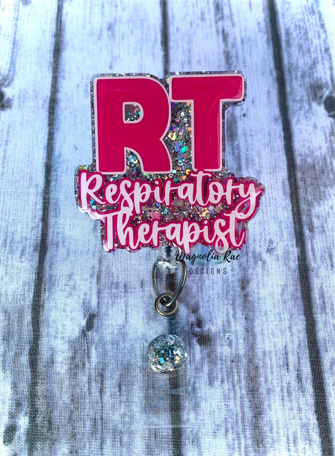 Respiratory Therapist Badge Reel - RT ID Badge Holder