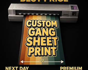 Custom DTF Transfer Gang Sheet: Full Color, Ready to Press