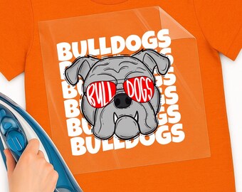 Halloween DTF Transfer: Bulldogs Ready to Press Heat Transfer