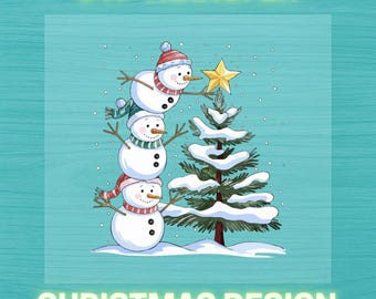 Christmas Tree DTF Transfer: Ready to Press Heat Transfer