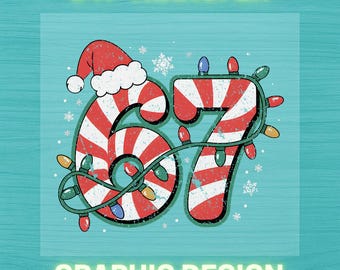 Christmas  Six Seven Tree Meme DTF Ready to Press Heat Transfer