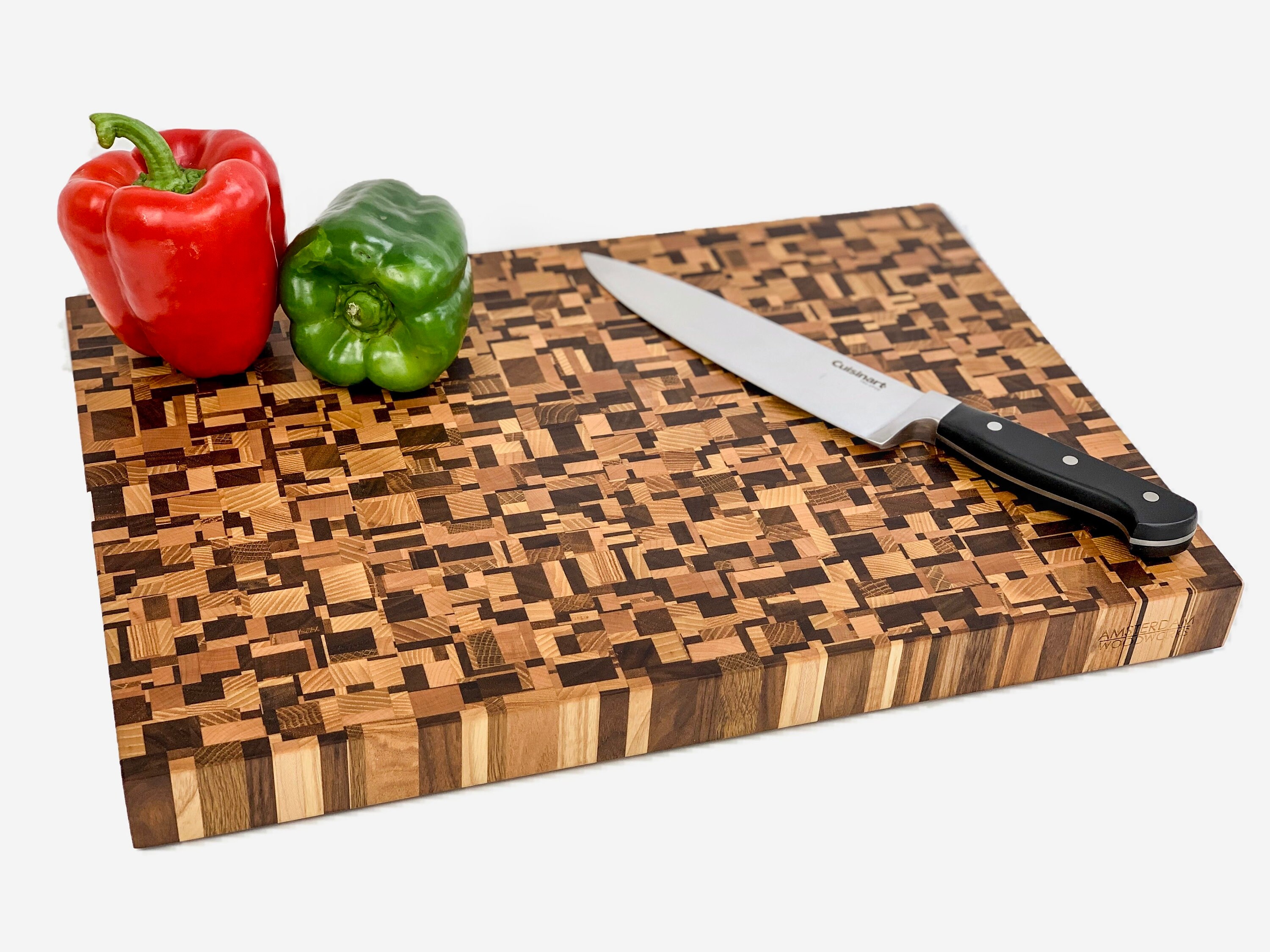 Chaotic End Grain Cutting Board with Wood Conditioner Etsy