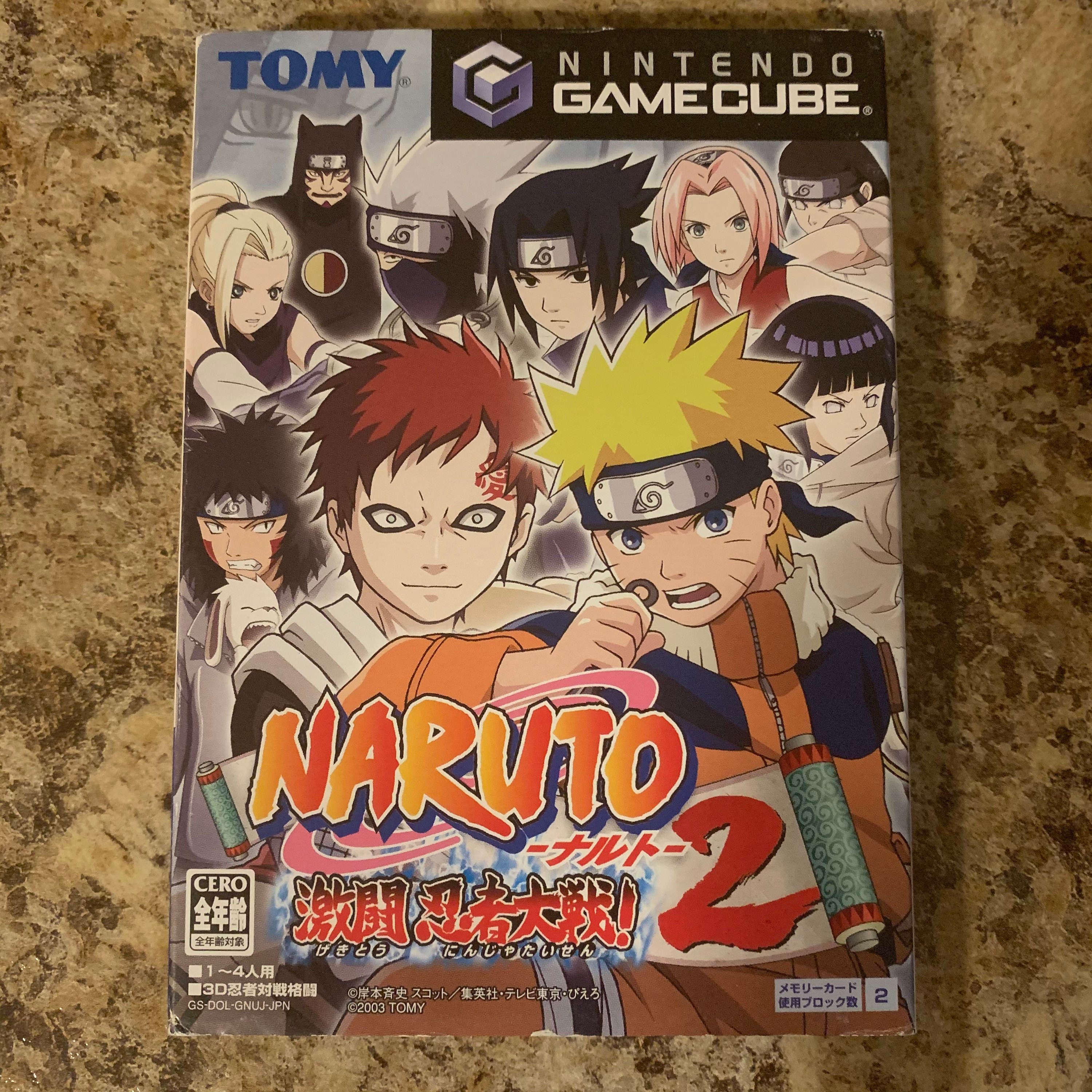 Ngc Anime Game 2 ナルト 激闘忍者大戦 2 Japanese Nintendo Gamecube Etsy