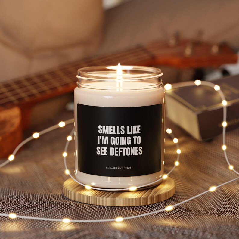 Custom Deftones Candle Scented Soy Candle, 9oz Etsy