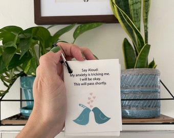 Anxiety Coping Cards | Anxiety Coping Technique | Affirmations | Panic Attack Flash Cards
