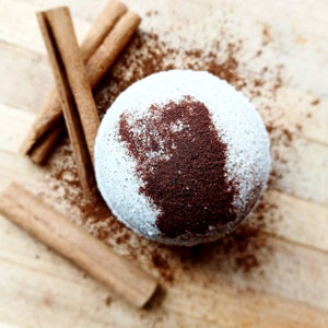 Cinnamon and Clove Handcrafted Bath Bomb, bath soaks, spa relaxation gift