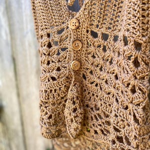 Häkelspitze, Sommer Crop Top, Festival Top, Knopfleiste, Unikat