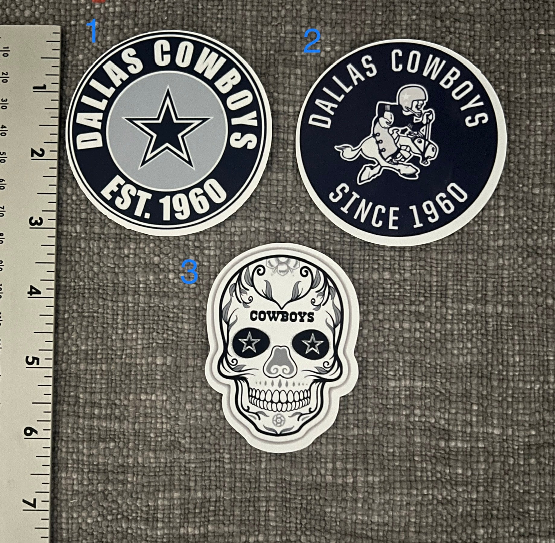 8 pcs Dallas Cowboys Nation Collection Collectibles Embroidered Iron on  Patch