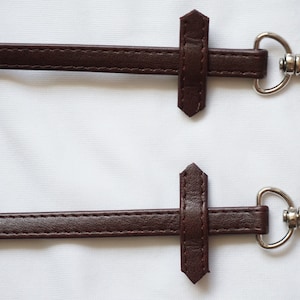 Reins for hobby horse brown