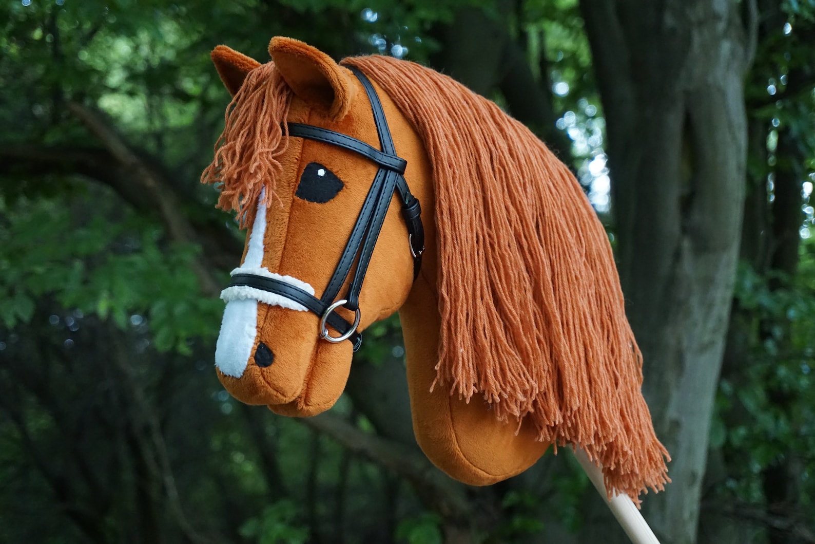 Hobby Horse Red Chestnut With Black Bridle Etsy UK
