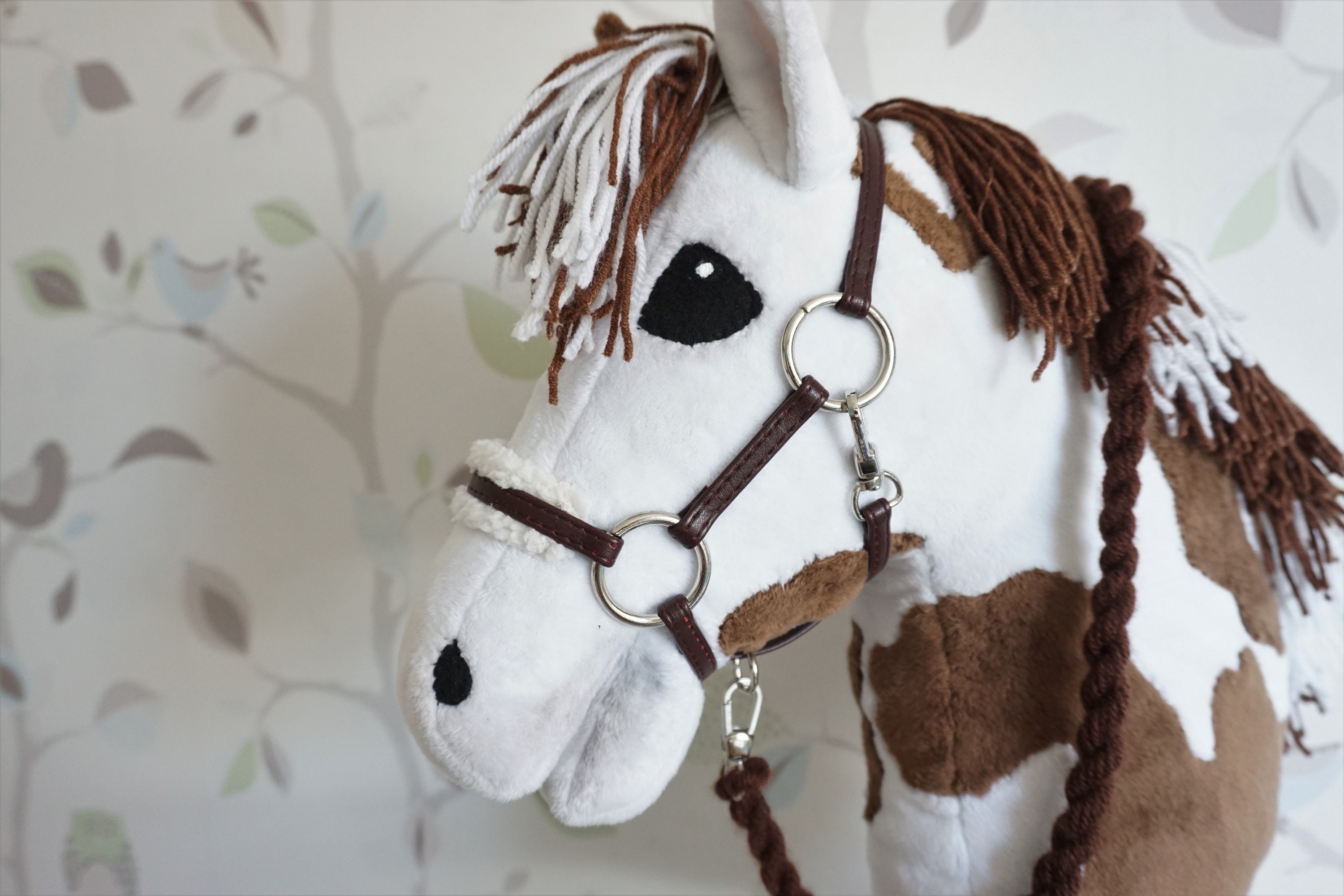 Halter for hobby horse lead / leather brown Etsy