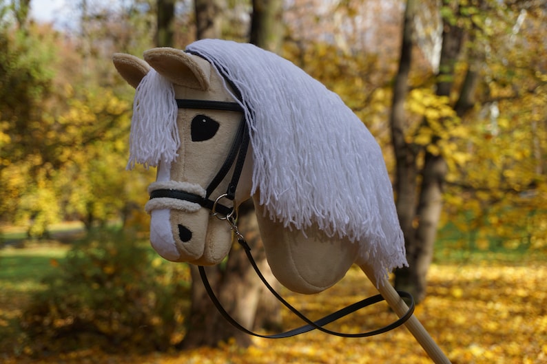 Hobby Horse Palomino With Black Bridle./ Hobby Horse Etsy UK