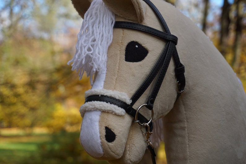 Hobby Horse Palomino With Black Bridle./ Hobby Horse Etsy UK
