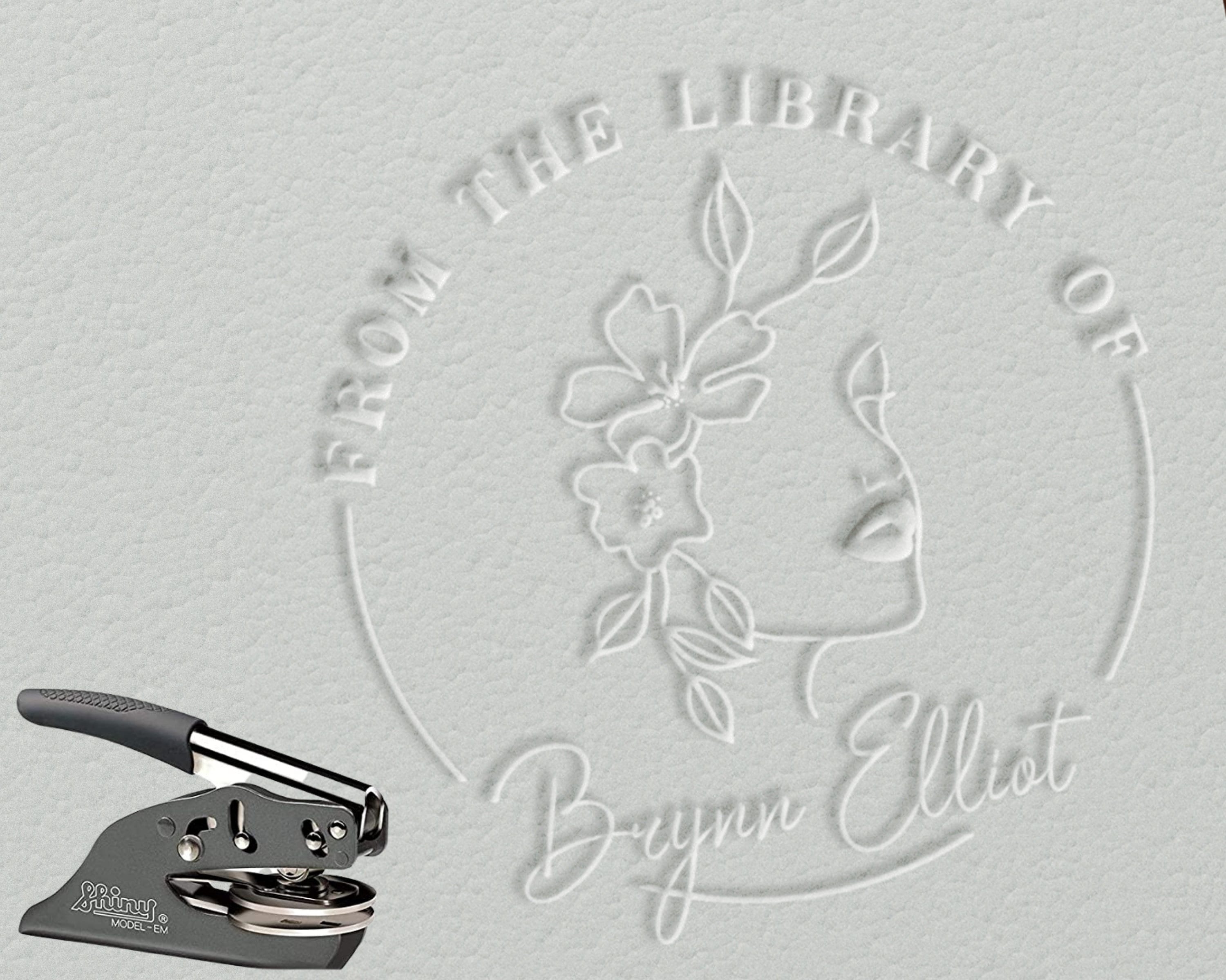 Chose Your Library Embosser Personal Library Ex Libris Embosser Embosser  From the Library of Embosser Embosser Seal Embossing Library Stamp 