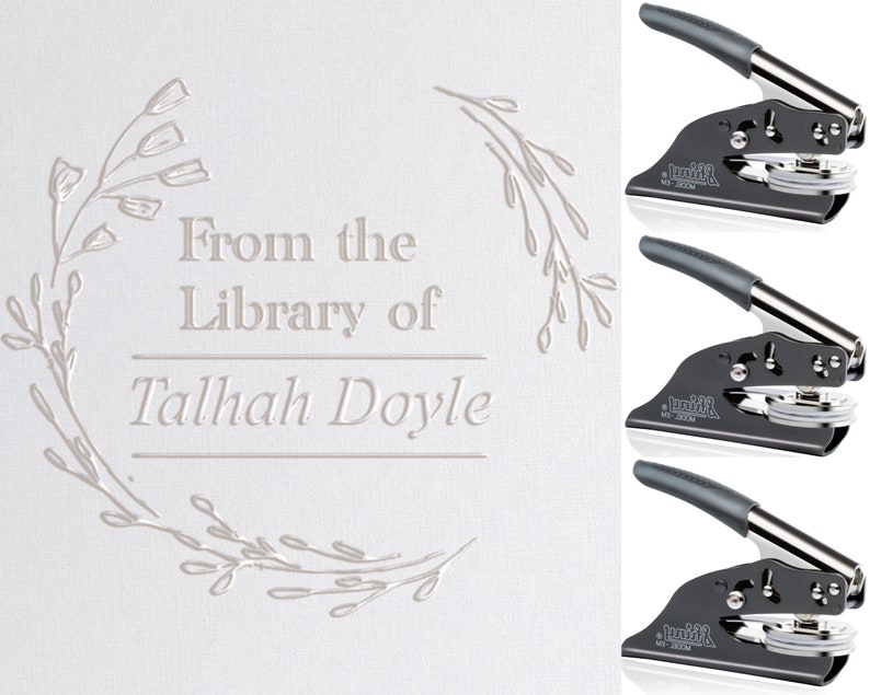 Custom Book Embosser Personalized Embosser Stamp Book Etsy UK