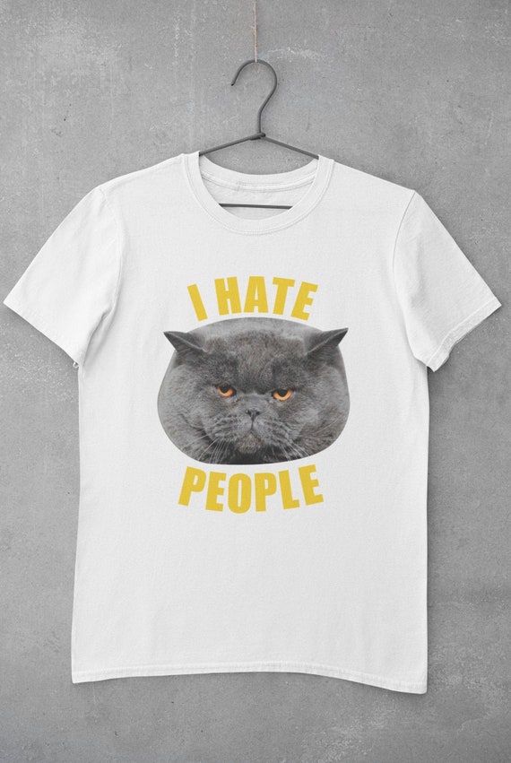 Ich Hasse Menschen Lustige Meme Unisex Grafik T Shirt Etsy