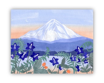 Mt. Hood, Oregon Print / Mount Hood, Gift, National Park, Oregon State